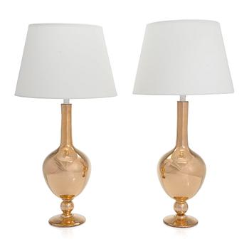 Greta-Lisa Jäderholm, a pair of table lamps signed G-LJ Finland.