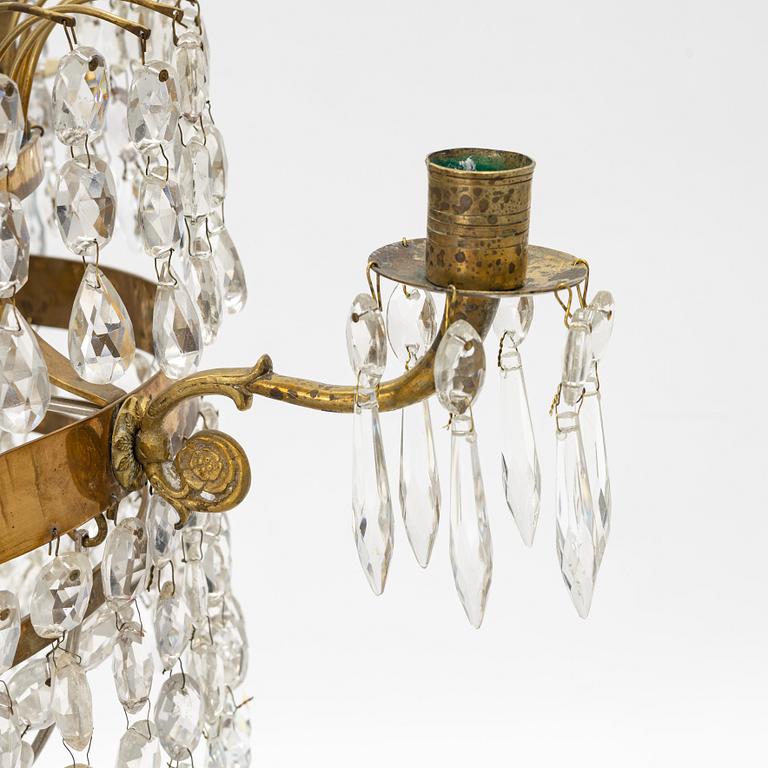 An Empire style chandelier, early 20th Century.