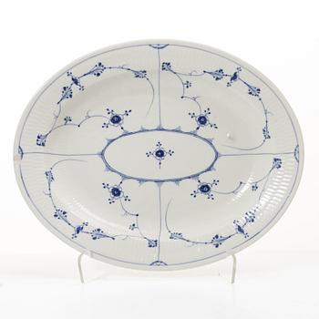 Royal Copenhagen, Thirteen service pieces, 'Musselmalet Riflet', Denmark, 19th–20th century.