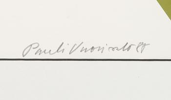 Pauli Vuorisalo, serigraph, signed and dated 88, numbered 60/75 II.