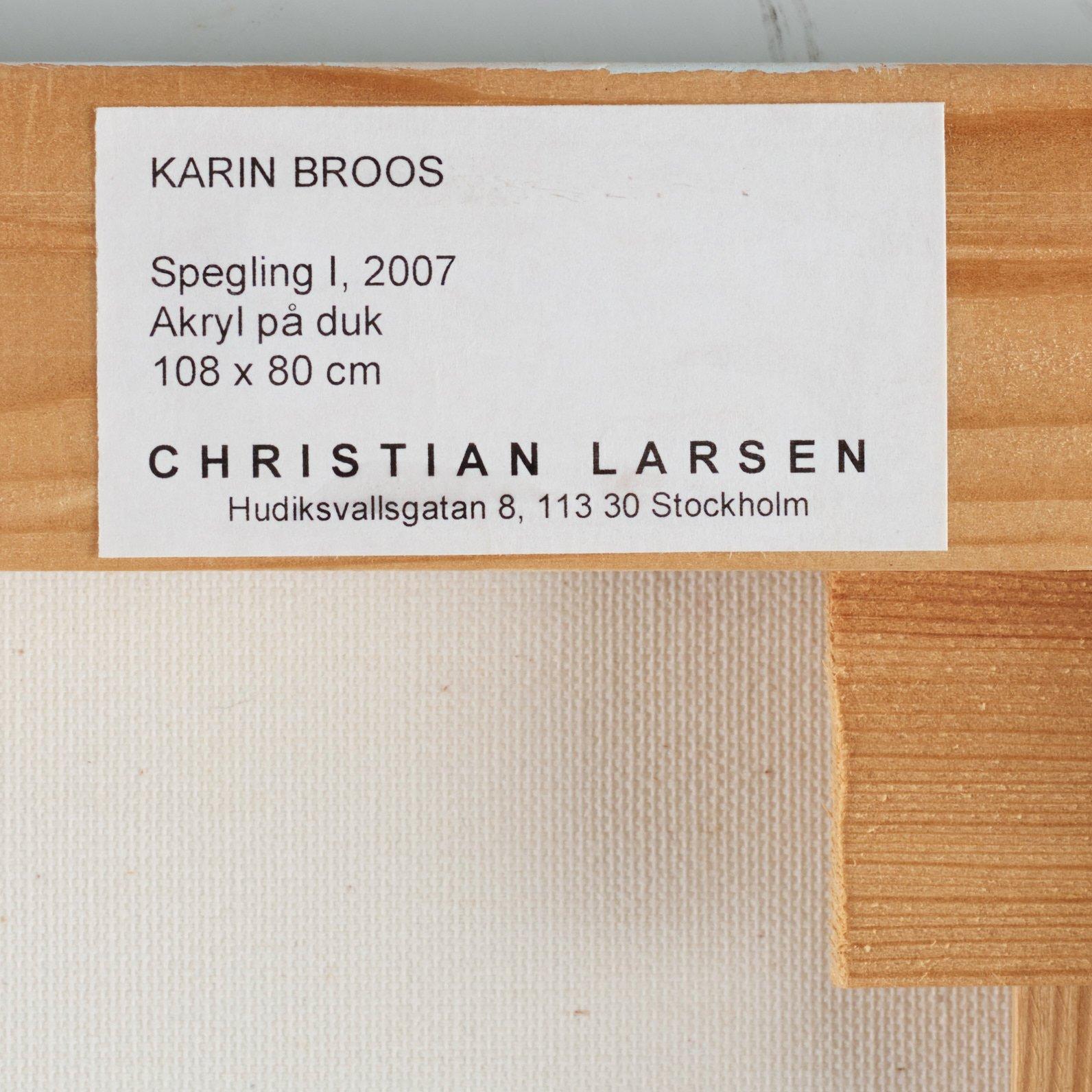 Karin Broos, "Spegling I".