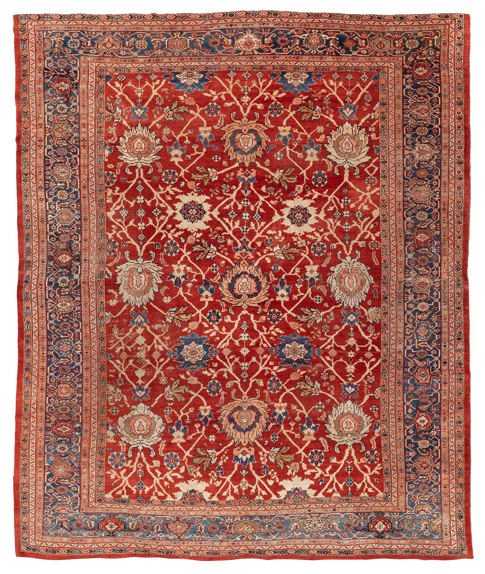 An antique Ziegler carpet, Sultanabad area. c. 401 x 337.5 cm.