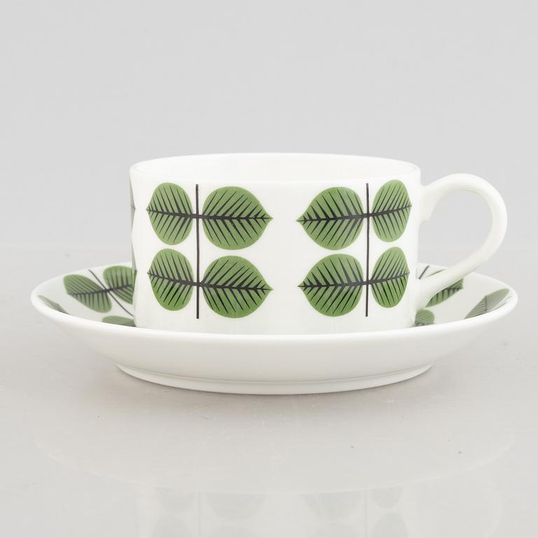 Stig Lindberg, servis, 50 delar, flintgods, "Berså", Gustavsberg, 1900-talets senare del.