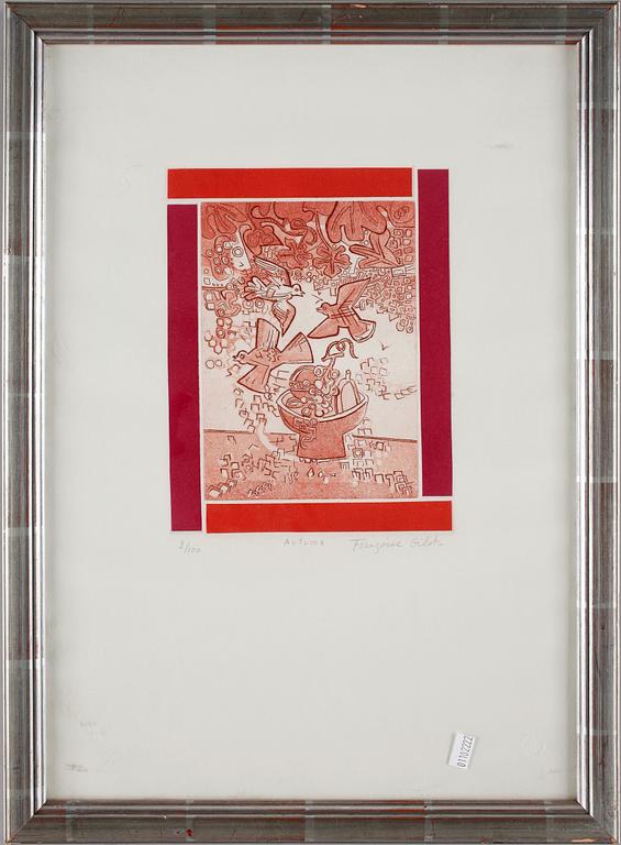 FRANCOISE GILOT. Färgetsning. Sign o numr 2/100.