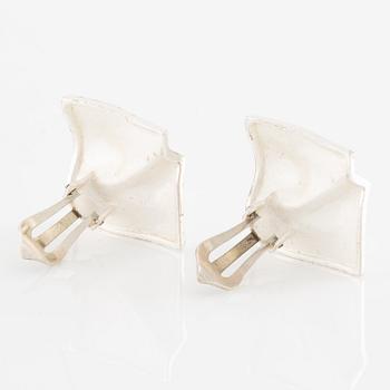 Lapponia, a pair of earrings, sterling silver, Finland 1990.
