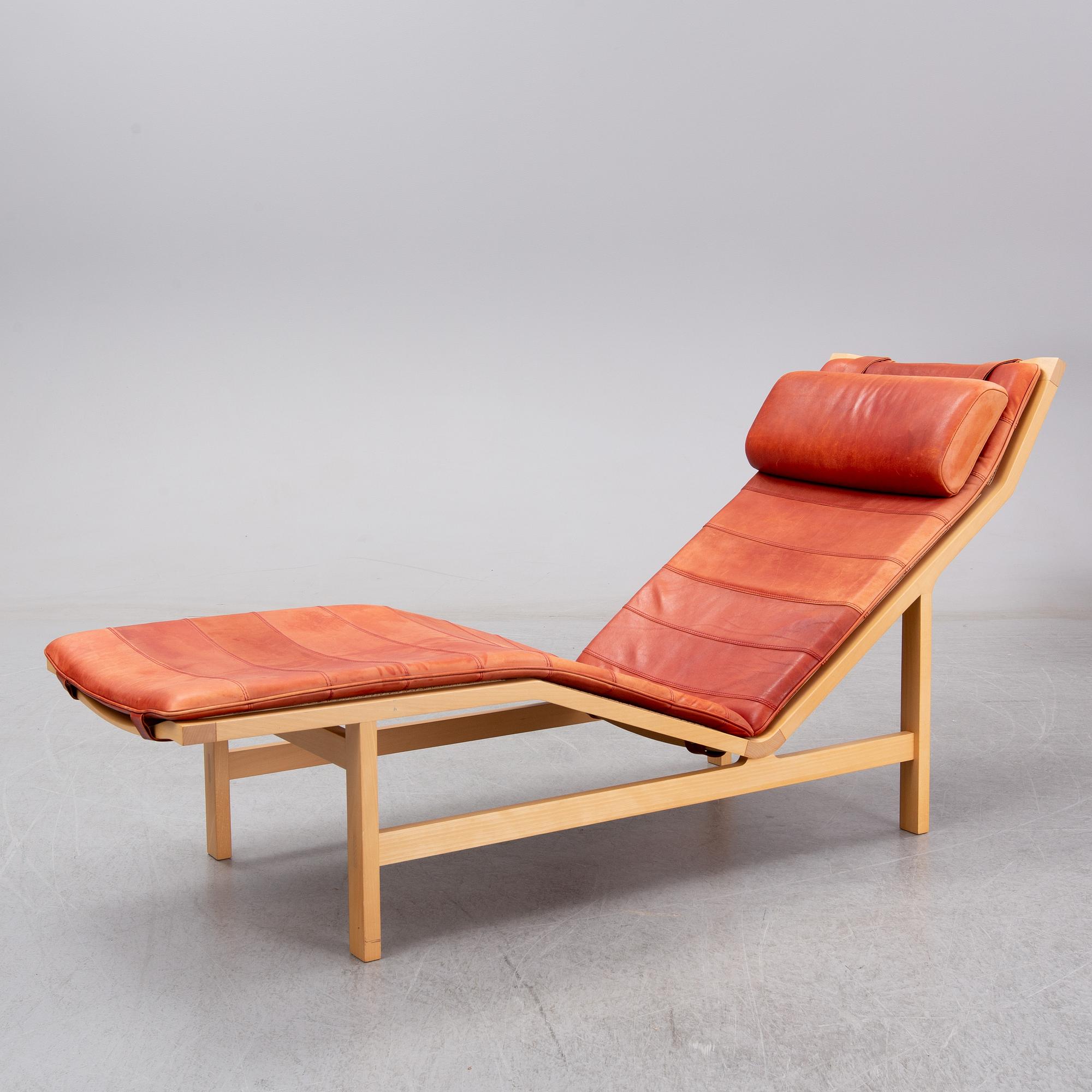 Rud Thygesen & Johnny Sorensen, a beech and rattan recliner '7513' Kings Furniture.