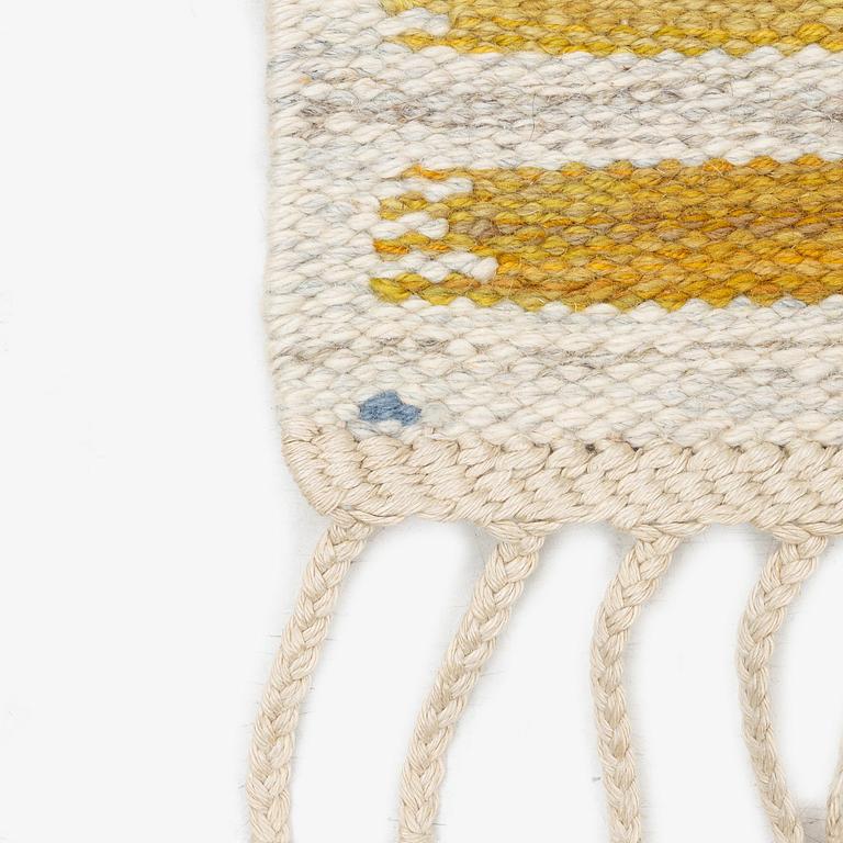 Barbro Nilsson, a carpet, 'Hjortron', flat weave, c. 137 x 87 cm, signed AB MMF BN.