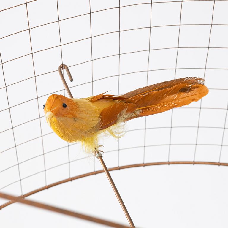 Mathieu Challières, a ceiling lamp, "Suspension Demi-Grande Volière", Challières, France.