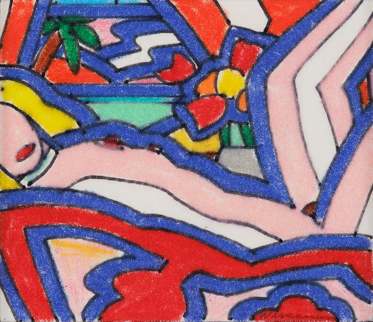 Tom Wesselmann, "Study for Sunset Nude (Variation #5)".