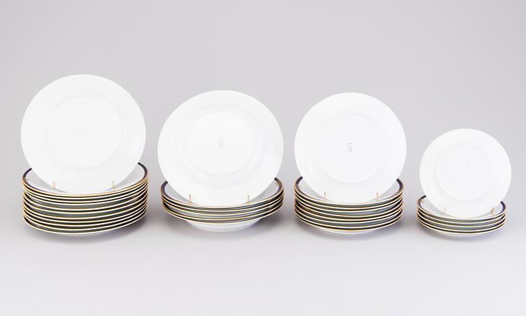 DINNERWARE SET, 36 pcs, porcelain, AB-model, Arabia, Finland 1928-32.