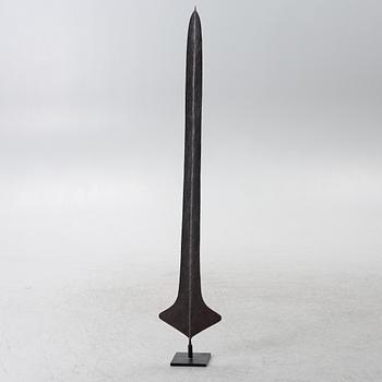 Svärdsklinga "Sword currency", Topoke eller närliggande Kongo, 18/1900-tal.