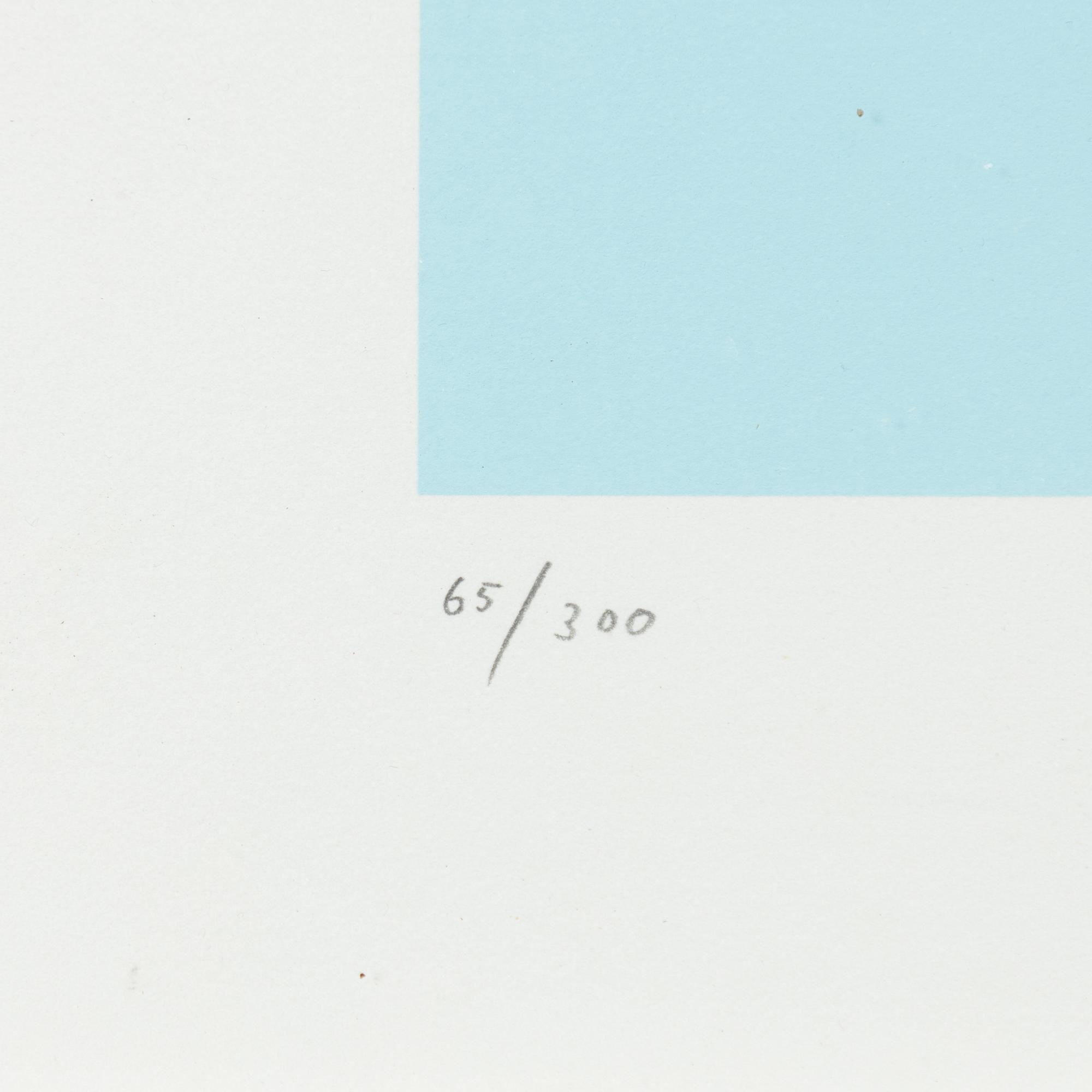 Owe Gustafson, screen prints, 4 pcs, from "Fem myror är fler än fyra elefanter".