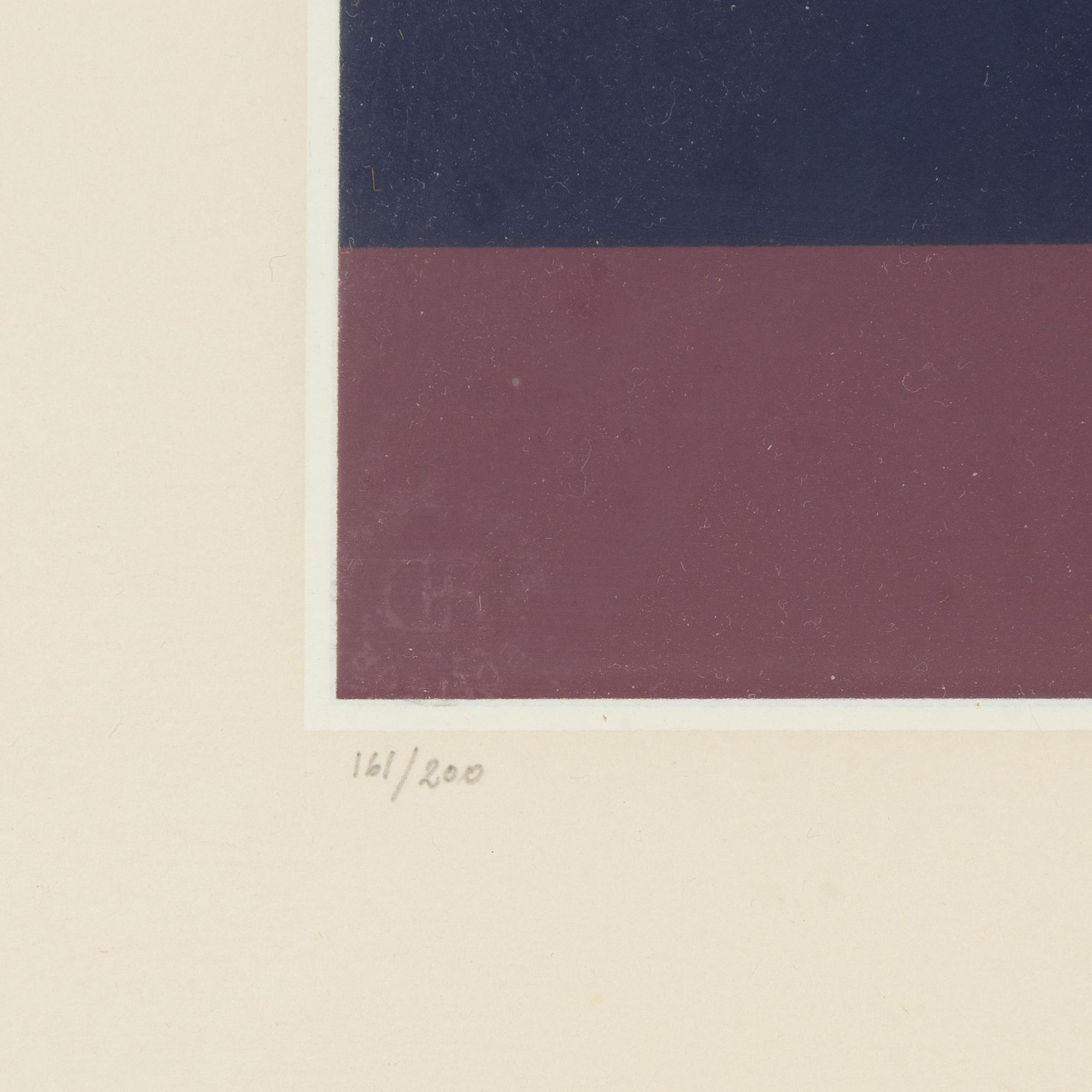 Jean-Pierre Vasarely, färgserigrafi, signerad och numrerad 161/200.