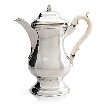 295. Kaffekanna, silver, Wien, Österrike, 1776.