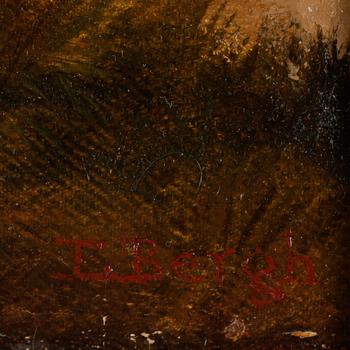 EDVARD BERGH, olja på duk, sign E. Bergh.