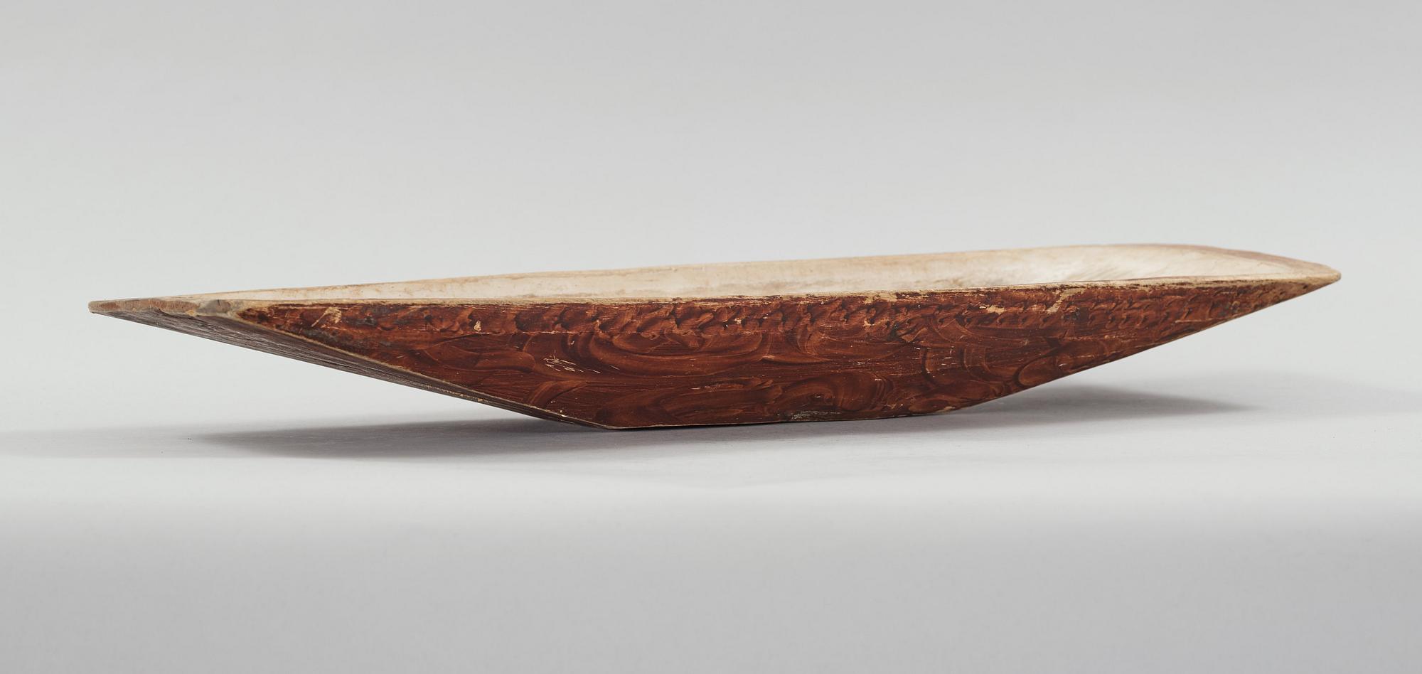 a wooden bowl from the 19th century.