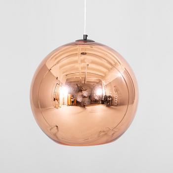 A 'Copper Shade' ceiling light by Tom Dixon from the 21st Century.