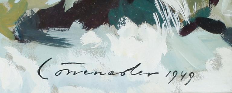 KJELL LÖWENADLER, gouache, signerad och daterad 1949.