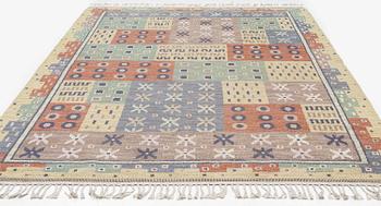 Märta Måås-Fjetterström, a carpet, 'Joakim', flat weave, c. 317 x 215 cm, signed MMF.