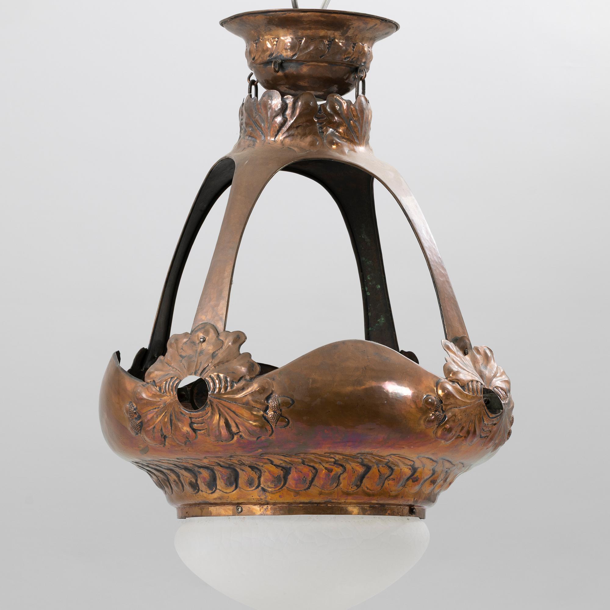 Taklampa, jugend, tidigt 1900-tal.