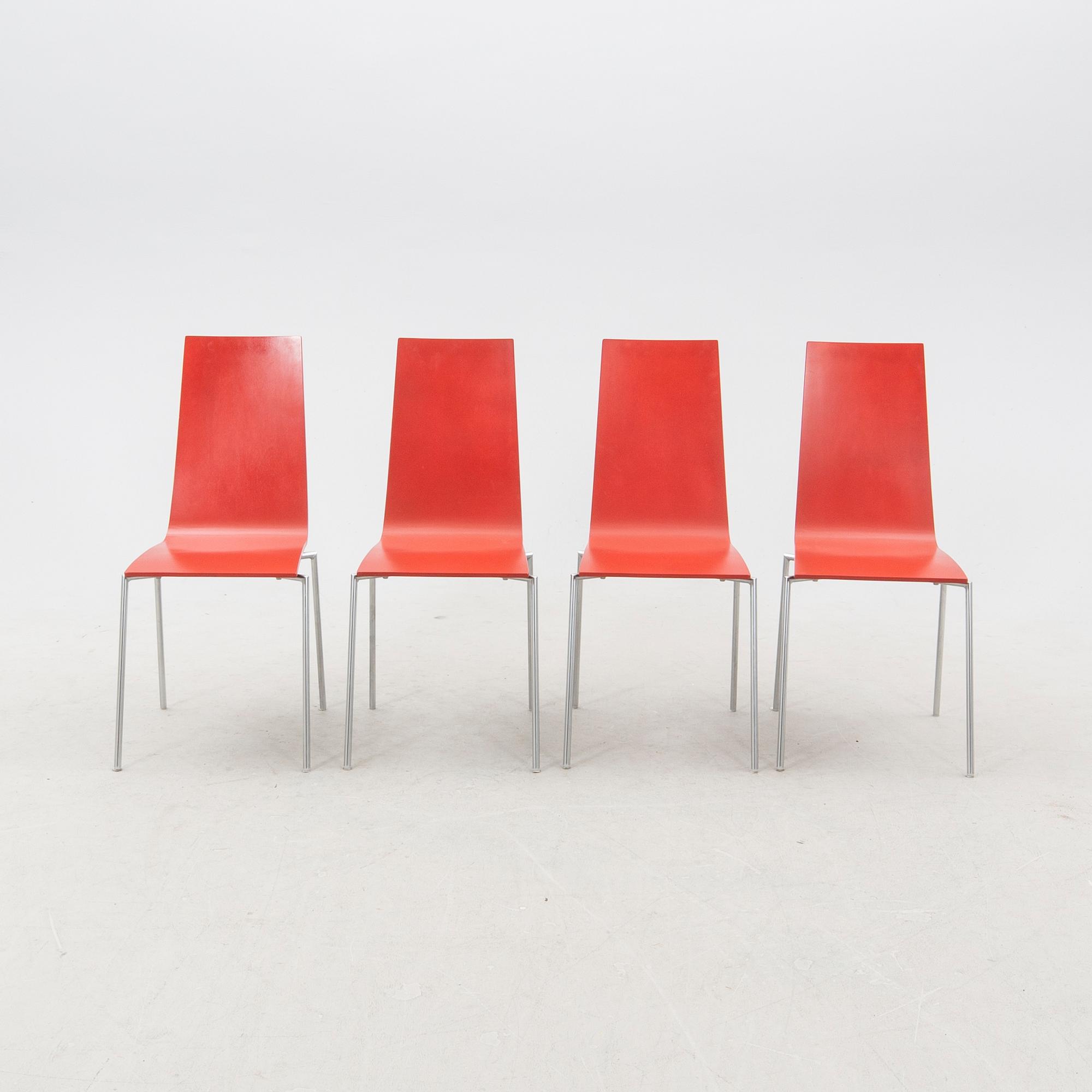 A set of four 'Cobra' chairs by Mattias Ljungren for Källemo.