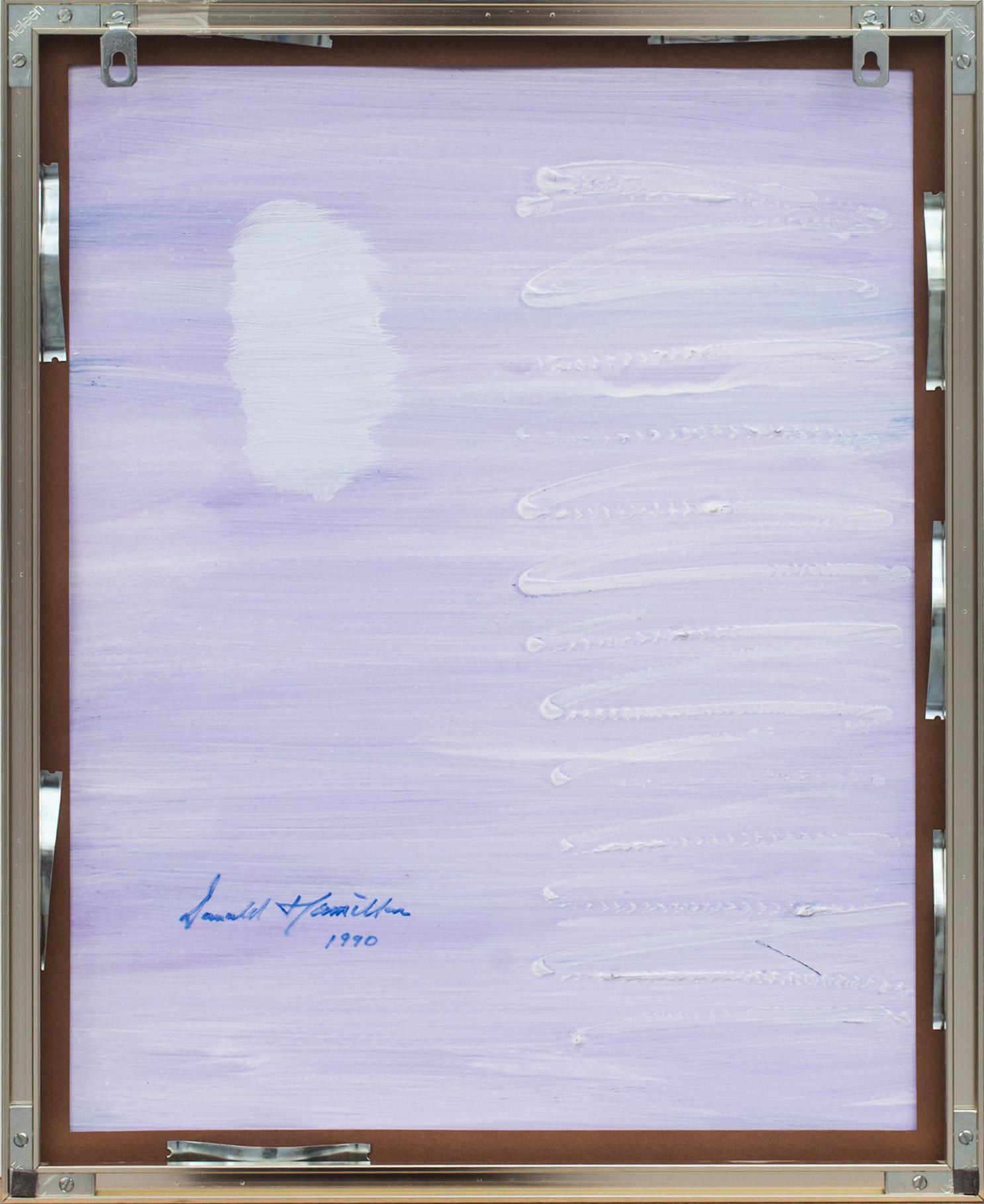 DONALD HAMILTON FRASER, blandteknik, signerad och daterad 1990 a tergo, bok medföljer.