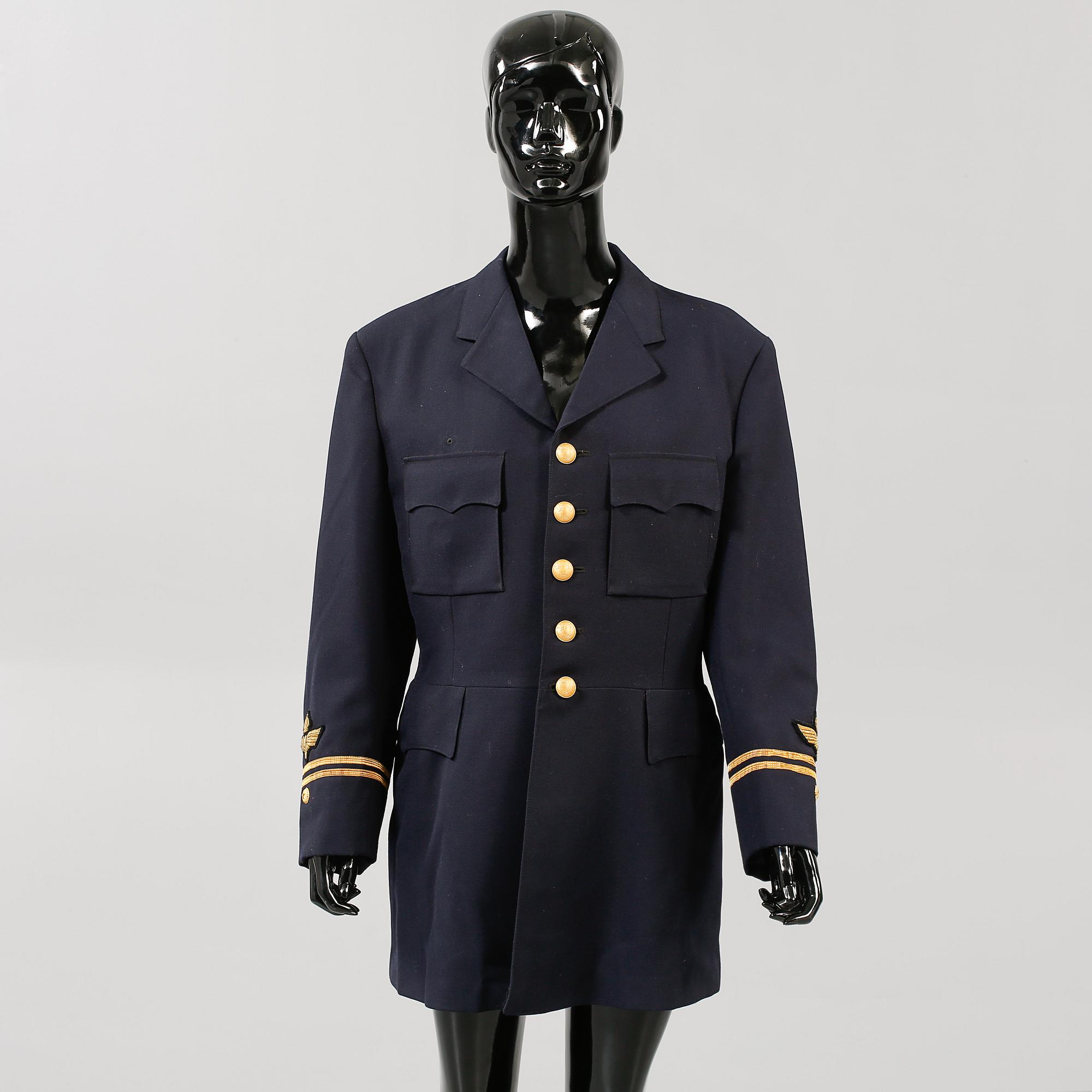 FLYGUNIFORM SAMT FLYGOVERALL, Sverige, 1900-talets andra hälft.