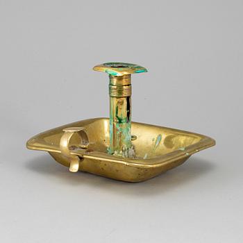 A night light holder, 18th/19th century.