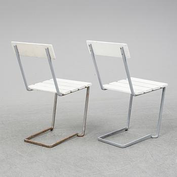 ARTHUR LINDQVIST, a pair of garden chairs, mid 20th Century.