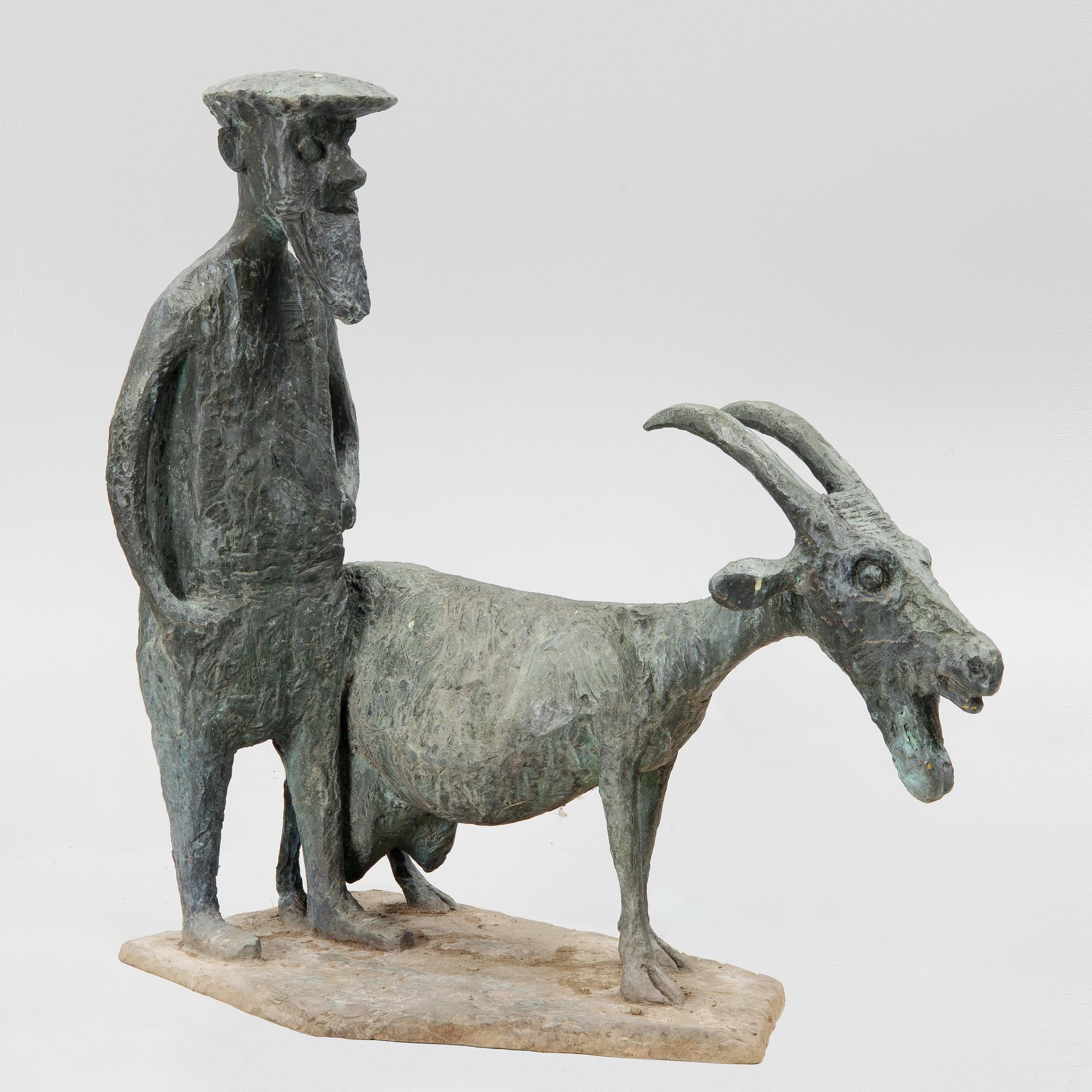 Allan Runefelt, 'Gubben med geten (The Old Man with the Goat)'.