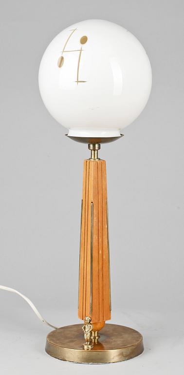 BORDSLAMPA, ART DECO, 1920/30-TAL.