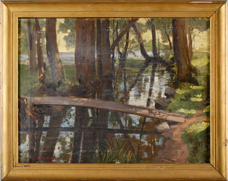 CARL STENBERG, olja på duk, signerad.