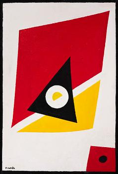472. Harry Booström, Composition with Red and Yellow.