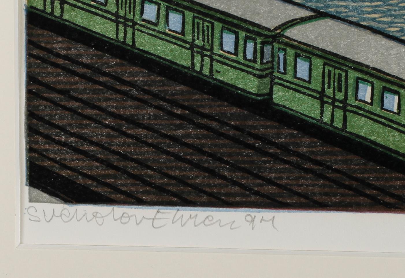 SVENOLOV EHRÉN, färglitografi, signerad, daterad -94 och numrerad 1/250.