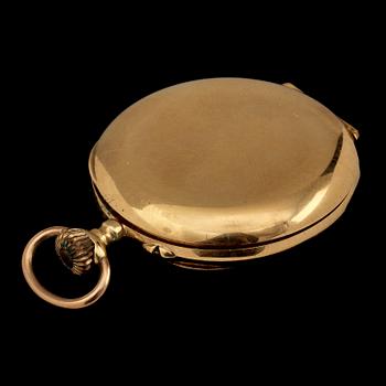 DAMFICKUR, 18k guld, 1900-tal. Vikt 30 g.