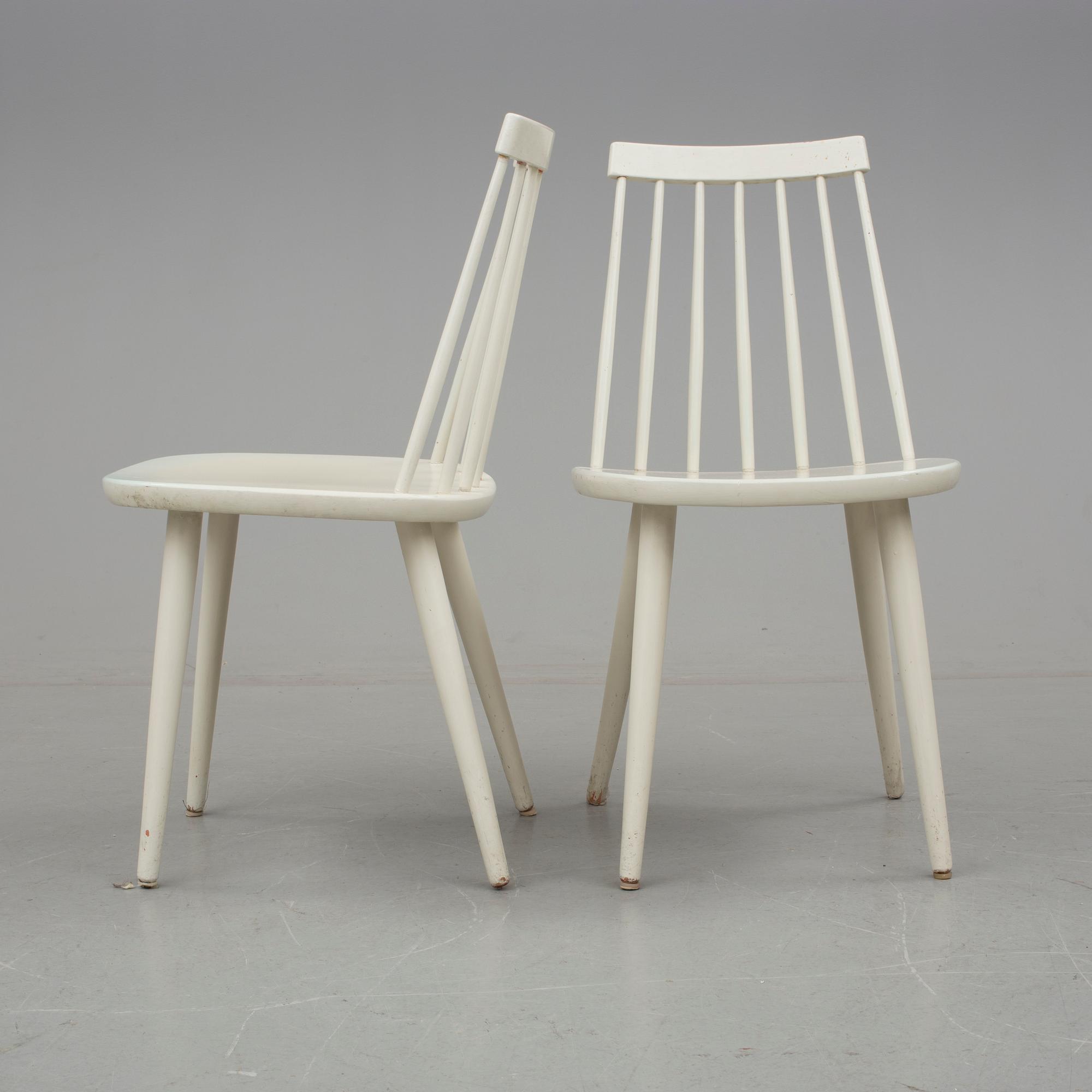 STOLAR, 4 stycken, 1900-talets mitt.