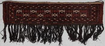 A semi-antique Turkmen Torba, circa 137 x 31 cm.