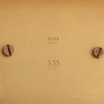 Jaeger-LeCoultre, bordsur, "Thermometer/Barometer", 21 x 6 x 23 cm.