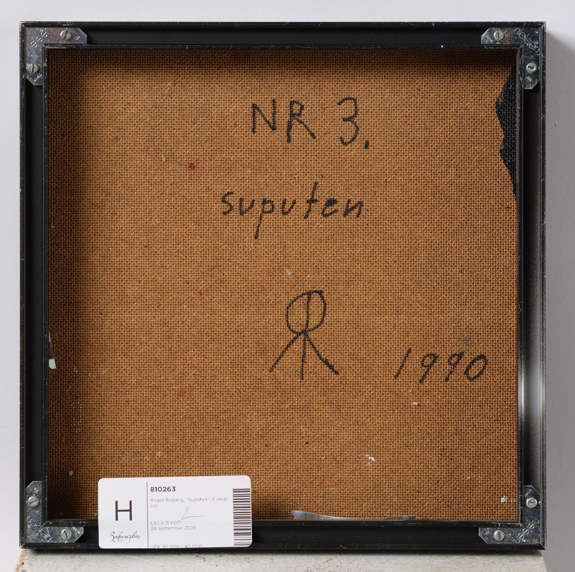 Roger Risberg, "Suputen", 8 parts.