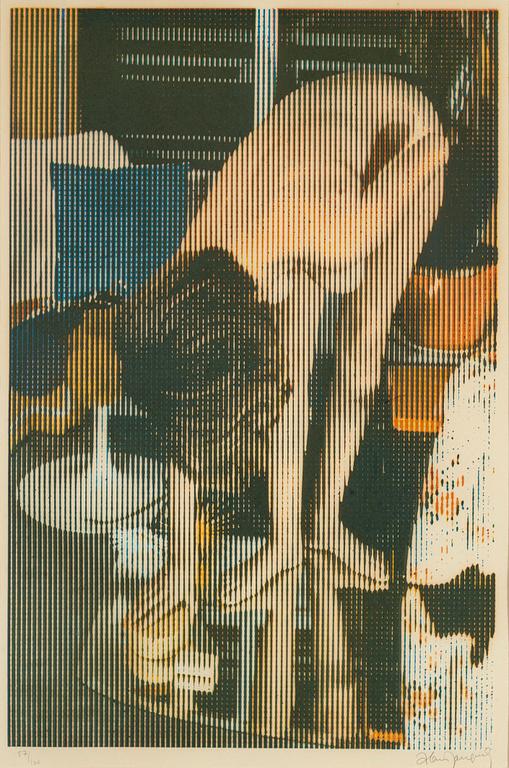 Alain Jacquet, silkscreen in colours, signed 57/100.