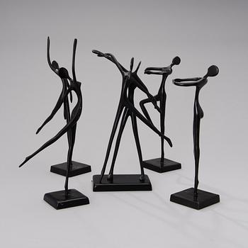 SKULPTURER, 5 st, brons, design Bodrul Khalique.