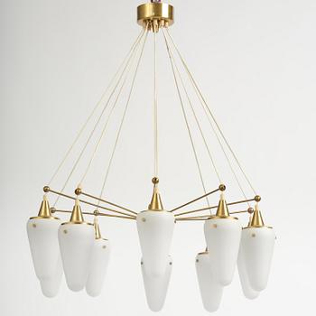 Hans-Agne Jakobsson, an imposing ceiling lamp, Hans-Agne Jakobsson AB, Markaryd, 1950s.