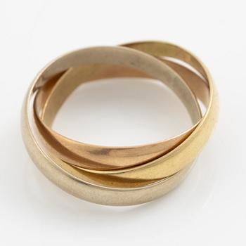 Ring, 18K guld i tre färger.