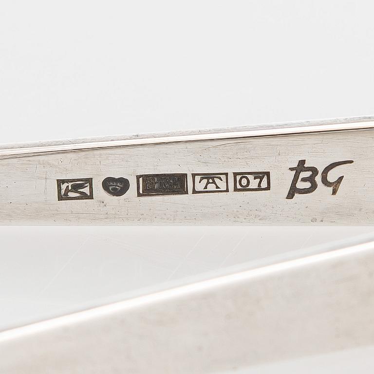 Bertel Gardberg, sockertång, silver, Suomen Kultaseppä, Åbo 1967.