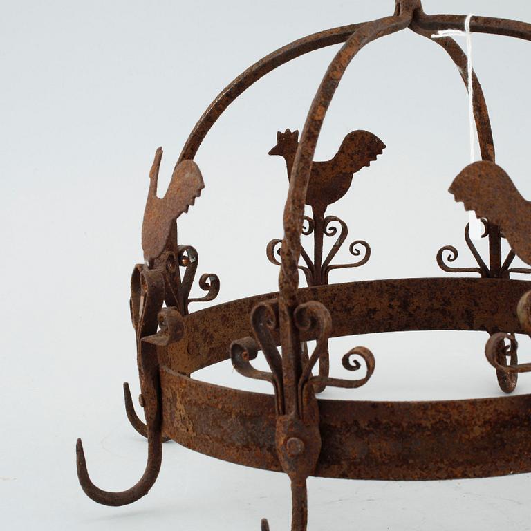 A meat hook in wrought iron, 18th / 19th century.