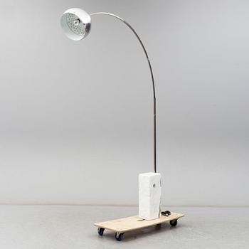 ACHILLE AND PIER CASTIGLIONI, floor lamp "Arco", Flos, Italy, designed 1962.