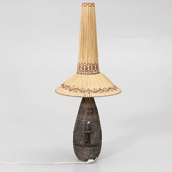 Marian Zawadzki, Table lamp, earthenware, Tilgmans Keramik, second half of the 20th century.