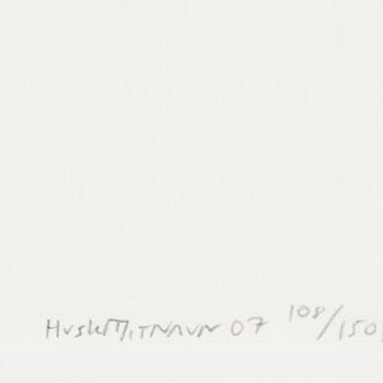 Husk Mit Navn, screenprint, dated 07 and numbered 108/150.