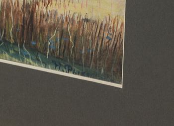 NIKOLAJ RYKALOFF, akvarell. Signerad.