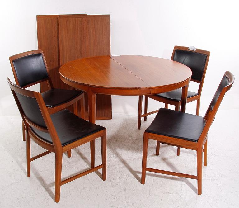 BORD SAMT STOLAR, 4 st, 1960-tal.